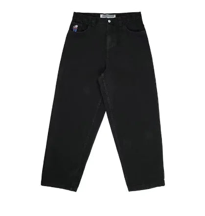 Baggy Big Boy Jeans - Dark Blue Y2K Retro Style (One Piece)