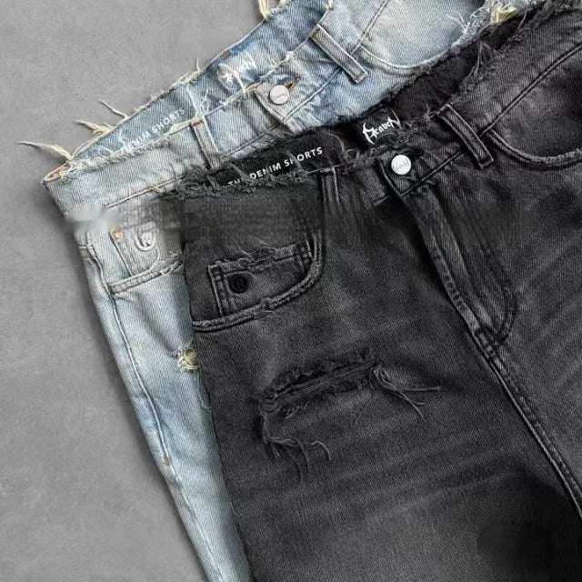 NEOSTREETWEAR RIPPED DENIM SHORTS